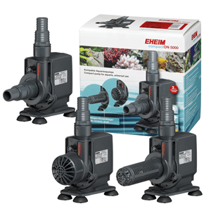Eheim Compact On 5000 Description: Compact, powerful and silent EHEIM compactON is the compact and yet powerful aquarium pump. Available in nine sizes, for flow rates from 170 to 16000 liters per hour. The EHEIM compactON aquarium pump is characterized by its name through a compact design and is thanks to the included accessory bag appropriate for versatile use – the EHEIM compactON 2100-5000 can also be modified for the use outside of the water. Thanks to the high quality material it is also possible to use them without problems in marine water. *silent pump *high pump output with low power consumption *mounting by means of robust suction cups *suitable for fresh water and marine water