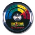 Exo Terra Thermometer is used for monitoring terrarium temperature levels Easy to read and install We would recommend to always use two of these, one at the cool end and one in the hot end of the Vivarium / Terrarium