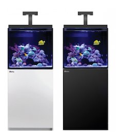 RED SEA MAX E-SERIES 170 Aquarium With Reef Led Light 90 Red Sea MAX® E-Series Fully Featured REEF-SPEC Open Top Reef Aquariums The fully-featured REEF-SPEC MAX E system provides everything necessary in order to enable you to enjoy the beauty and diversity of your own piece of thriving coral reef, rather than worrying about component selection, suitability and compatibility. The MAX E-Series features the very latest in reef-keeping technology including the Reef Led 90 LED lighting with Wi-Fi control, REEF-SPEC filtration and circulation systems, a revolutionary modular sump system and a one-plug control panel. The MAX E-series combines a contemporary, rimless design with state of the art technology. Red Sea MAX® True REEF-SPEC® for a successful reef The Red Sea MAX REEF-SPEC® performance criteria is the result of Red Sea’s years of research into the sustainable growth of all corals, including the most delicate “SPS” corals, in an artificial reef environment. This knowledge, gained over 25 years, forms the basis for the specification of all Red Sea MAX® Aquarium systems designs. Advanced LED Lighting system with integrated Wi Fi The MAX® E – Series incorporate the all-Reef Led 90 LED lighting, providing the most up to date LED technology to give superb performance and a remarkably user-friendly interface. The Reef Led 90 unit offers superb light configuration giving great colour rendition and a multitude of lighting effects. The revolutionary control system dynamically adjusts the power available to each colour by utilising power not being used by other colours, effectively enabling selected channels to be ‘boosted’ to above 100% output. The lighting is fully controllable via a built-in Wi Fi which is compatible with iOS and Android devices and with any Wi Fi-enabled Mac or PC. At only 90w power consumption the Reef Led 90, the MAX® E achieves excellent performance at a fraction of the running costs of using traditional T5 Fluorescent lighting. The LED unit is firmly bolted to the aquarium and can be rotated to give easy access to the rear sump for all of the regular maintenance requirements or for reef scaping. The MAX® E-170 reef aquarium system uses a single Reef Led 90 LED unit. MAX® E-Series Revolutionary Modular Sump system (patent pending) Dual sump options for total flexibility. The MAX® E-Series feature a unique sump system, enabling simple conversion of the integrated rear sump into a fully operational stand alone in-cabinet sump. Start your reef with the built-in rear sump that houses the complete REEF-SPEC® filtration and circulation systems. If you decide to add additional equipment such as a calcium reactor, the modular filtration system can easily be expanded by installing an optional Red Sea in-cabinet sump. Red Sea’s unique overflow system, with its fully regulated silent-flow downpipe (as used in the top-of–the-range S-Series), easily connects to the integrated multiport bulkhead without the need for any cutting, gluing or emptying of the entire aquarium. MAX® E-Series Ultra Clear Glass The front and two side panels of the Max® E-Series are constructed from Ultra-Clear glass for the ultimate viewing experience. The 12mm thickness of the front panel allows us to avoid using bracing bars, enabling a clean rimless design with smart bevelled edges top and bottom. MAX® E-Series Circulation MAX® E-170 is equipped with 2150l/h pump. The flow is returned to the aquarium via the discrete multidirectional “eye ball” nozzles that can be adjusted to ensure there are no dead spots within the aquarium, preventing harmful detritus from building up on the corals. MAX® E-Series Rear Sump The MAX® E-Series aquariums are divided into 2 parts – Aquarium and the Rear Sump that discretely houses all of the filtration and circulation systems. The MAX® E-Series sumps contain multistage filtration consisting of a REEF-SPEC® protein skimmer, activated carbon and mechanical filter materials. The sump has dedicated space available for additional chemical filter media as well as the addition of a chiller. MAX® E-Series Protein Skimmer The heart of the filtration system is the protein skimmer. The MSK 900 skimmer implements Red Sea’s REEF-SPEC® criteria for SPS corals, passing the entire volume of the aquarium water through the skimmer at least 3 times per hour and with a 3 to 1 water to air ratio. The design of MAX® E skimmers is not affected by the regular fluctuation in the water level of the rear sump due to evaporation and has an adjustable outlet gate to maintain the optimal skim mate consistency which will vary according to actual water conditions. The new skimmer pump and impellor run cooler and quieter than before and the built in silencer on the air intake does a great job of eliminating skimmer noise. MAX® E-Series Media Rack The rear sump includes a convenient media rack for Red Sea’s new highly adsorbent phosphate-free REEF-SPEC™ Carbon which is supplied with the MAX® E system, and has extra shelves for the easy addition of other chemical filter media.