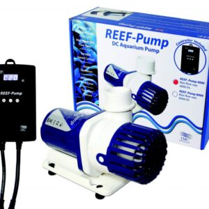 TMC Reef Pump 2000 DC High quality, compact  pump suitable for salt and freshwater aquariums Low voltage (24v) Incorporates the latest electronic pump technology for high power and flow rates combined with efficient energy consumption Super quiet running Max watt: 55w - min watt 10w Variable speed control with up to 20 different speed settings, offering precise adjustment of water flow for optimum performance Integrated feed timer shuts off the pump for 10 minutes to allow easy feeding “Soft Start” feature to increase impeller life Maximum flow rate: 4000 litres per hour