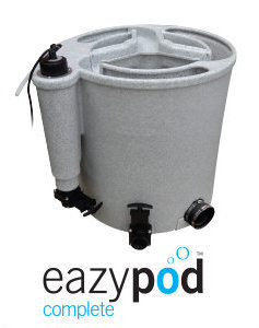 EA Easypod is a compact member of the Nexus family, the EazyPod is a mechanical and biological filter system for garden ponds up to 10,000 litres or Koi ponds up to 10,000 litres. The EazyPod utilises static K1 Media, which provides enhanced biological benefits, even when using the EazyPod solely as a mechanical waste filter.