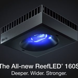Reef Led® 160S Deeper. Wider. Stronger. Red Sea’s Reef Led® series is the result of years of research into the lighting needs of corals in artificial environments. Uniquely designed with a light intensity and spectrum that is 100% utilized by the corals, Reef Led lights are 100% reef-safe & 100% Reef Spec®, providing optimal growth, vivid colours, and an elegant gentle shimmer throughout the aquarium. The Reef Led® 160S is the big brother of the Reef Led series, making corals stand out and sing in even deeper and wider tanks. The Reef Led 160S combines 160W of Reef-Spec & Reef-Safe Led light with a patent-pending stadium-shaped lens, creating a beautiful, homogeneous spread throughout an aquarium of 80cm / 32’’ in all three directions. Multiple